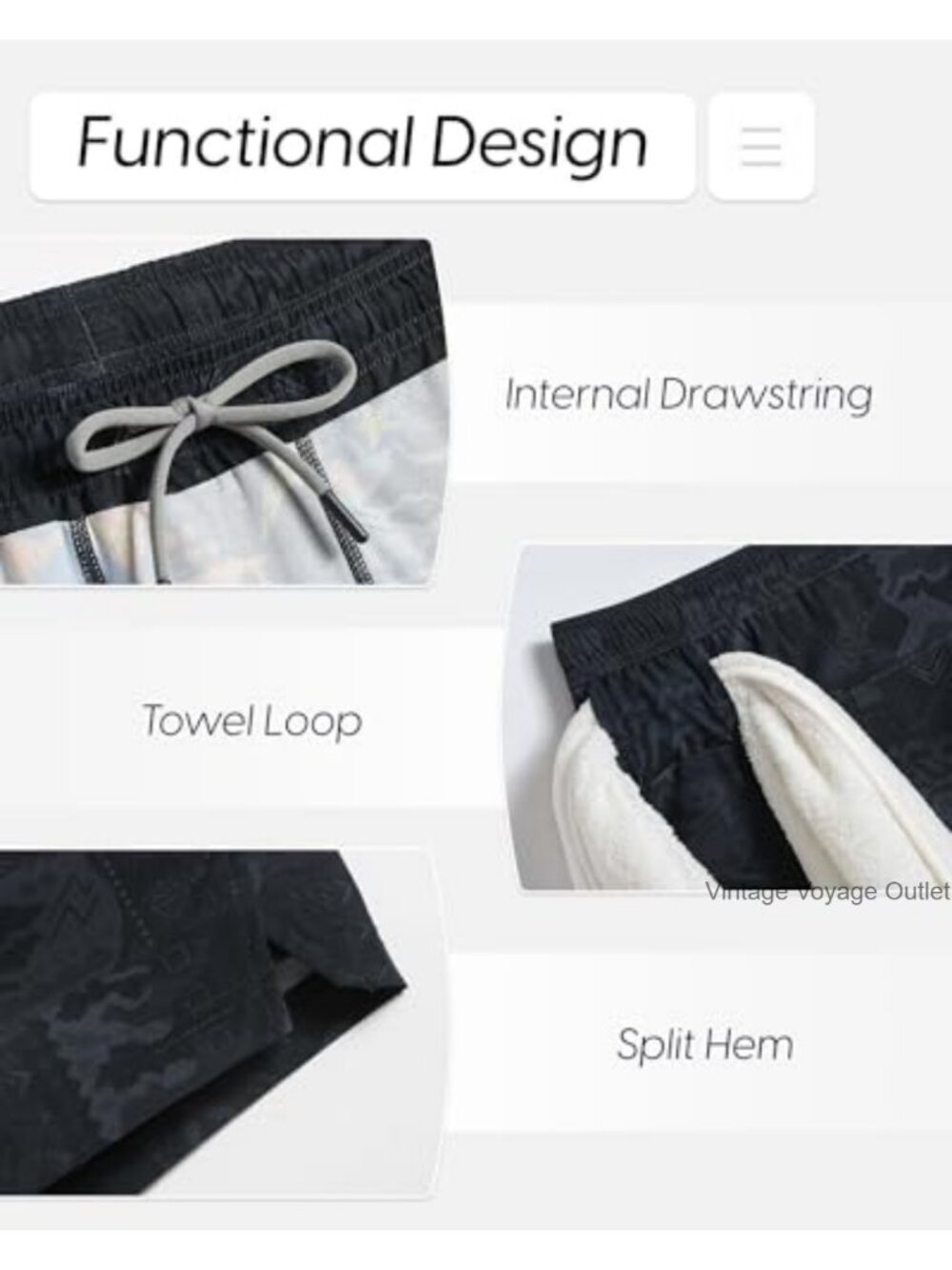 Men's Athletic Running Shorts 7" Inseam with Compression Liner Quick Dry - Picture 5 of 6